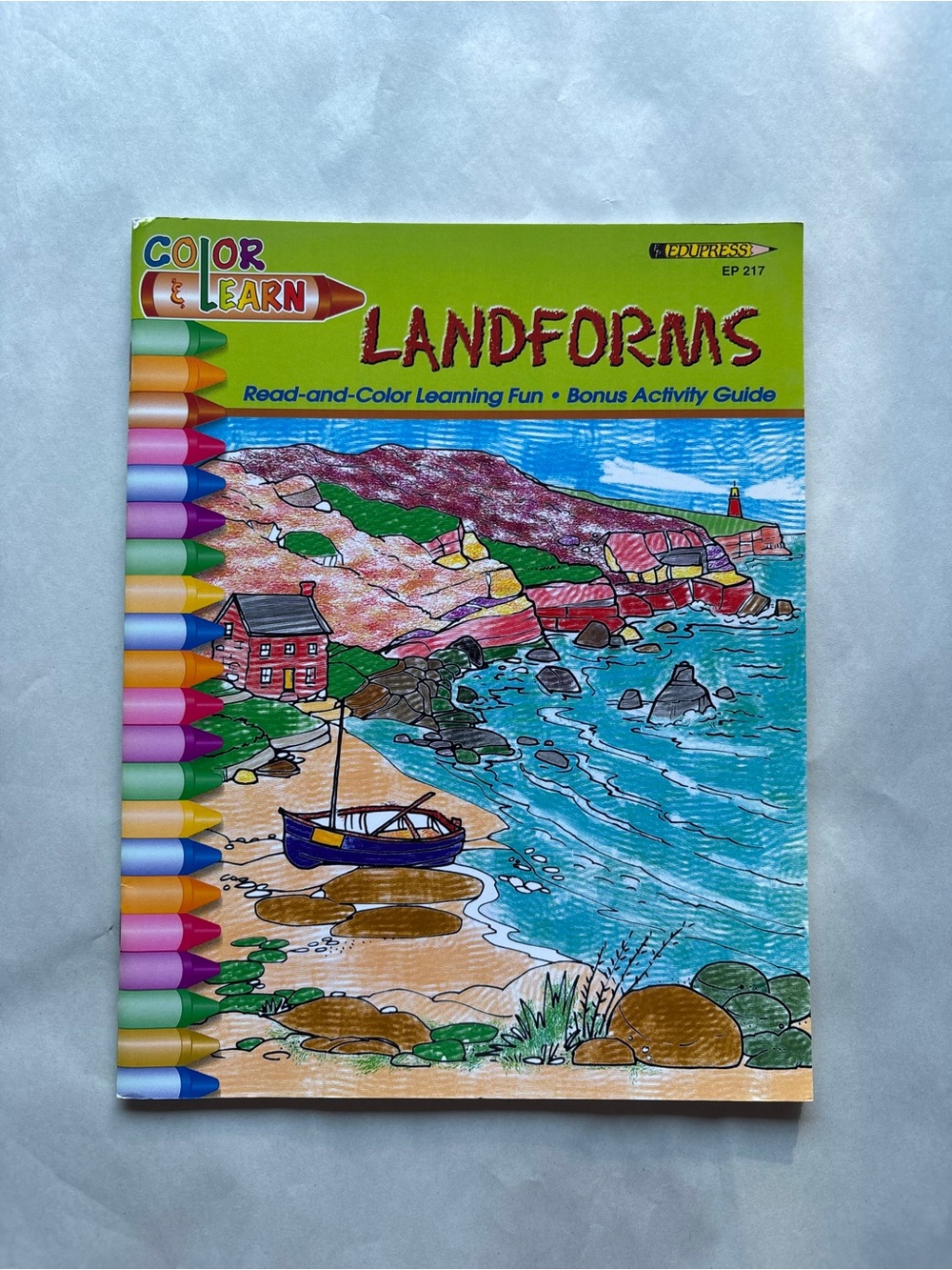 Edupress Color and Learn Landforms Grades 2-6 Activity Book Paperback 2002